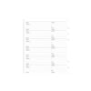 Filofax Dfx Name Address Phone Email Refill Paper Inserts List/memo Organiser