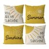 Catzon 4 Pcs Summer Decorative Throw Pillow Covers for Bedroom Living Room 40X40cm