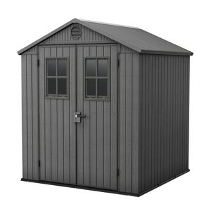 Keter Darwin 6x6' (1.9 x 1.8m) Garden Shed - Grey