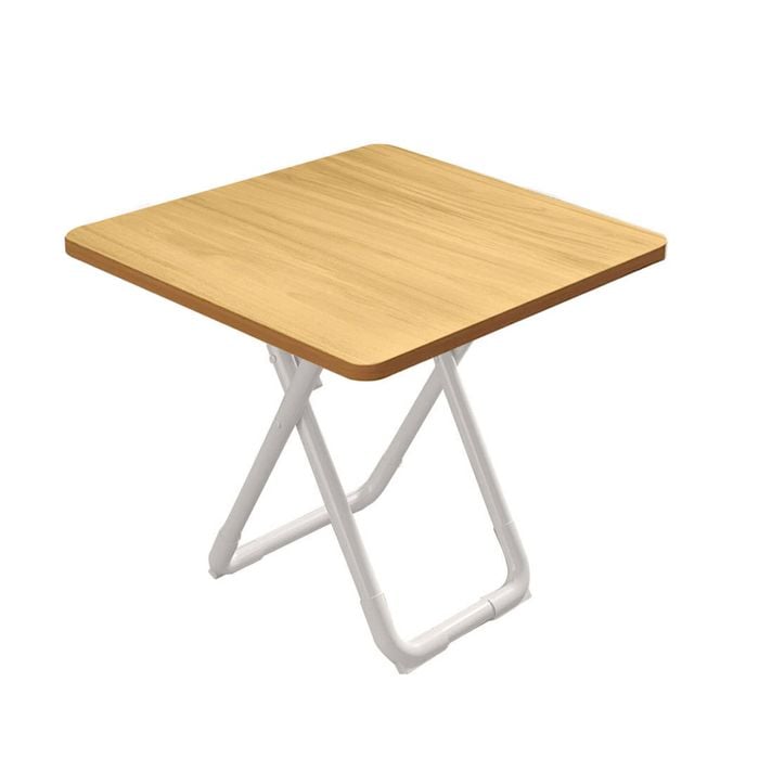SOGA 80cm Square Table White Legs