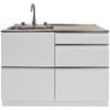 Dissco Elite Laundry Centre 1120x560mm Left Hand Tub White - White Left Hand