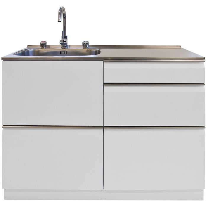 Dissco Elite Laundry Centre 1120x560mm Left Hand Tub White - White Left Hand