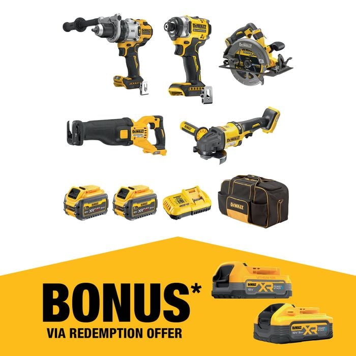 DeWALT 18V/54V XR 6.0Ah 5 Piece Mixed Voltage Combo Kit DCZ507T2-XE