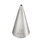Mondo Stainless Steel #1.5 Round Piping Tip - Silver