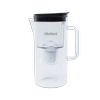 Stefani 2.5L Black Pureflow Glass Water Filter Jug