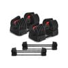 Cortex Revolock V2 80kg Pair Set Adjustable Steel Dumbbell Barbell All-in-one