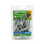 Zenith 14G x 75mm Galvanised Hex Head With Seal Type 17 Timber Screws - 25 Pack