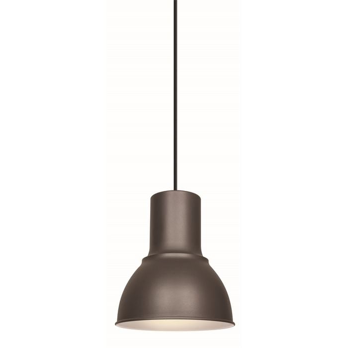 Brilliant Lighting 23cm Matte Charcoal Hugo Pendant Light
