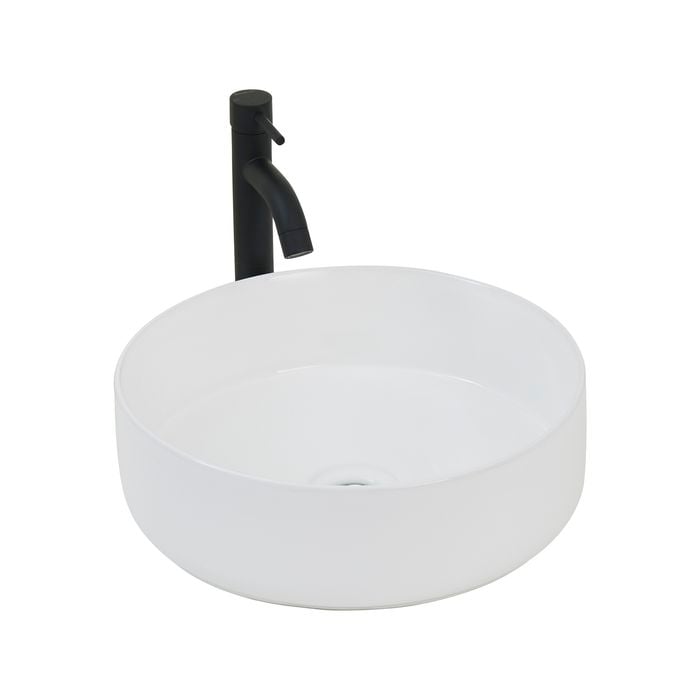 CIBO White Round Thin Edge Ceramic Basin
