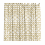 Barelli 180 x 180cm Fleur-De-Lis Gold Metallic Peva Shower Curtain