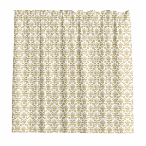 Barelli 180 x 180cm Fleur-De-Lis Gold Metallic Peva Shower Curtain