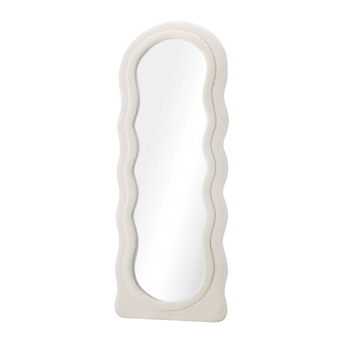 Oikiture Full Length Mirror 180cm Boucle Floor Standing Mirrors Dressing Makeup