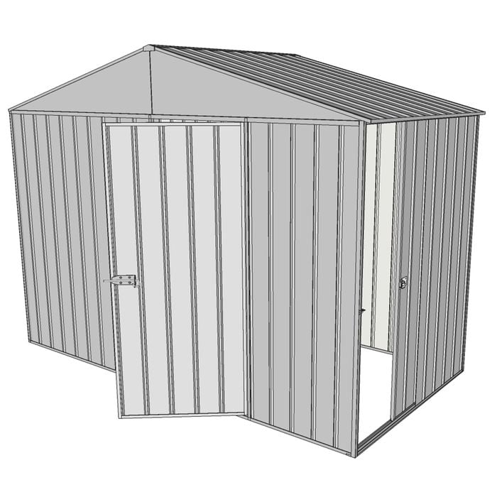 Build-a-Shed 3.0 x 1.5 x 2.3m Gable Single Sliding Side Door Shed - Zinc
