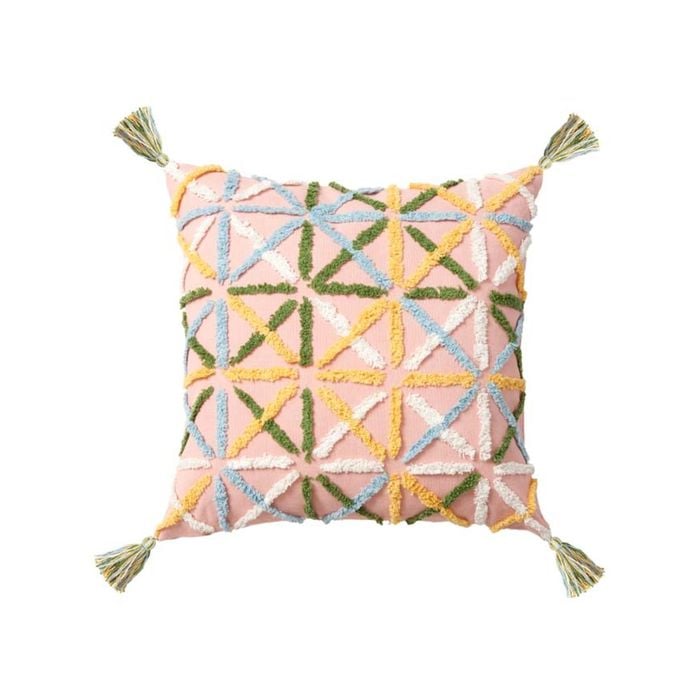 Accessorize Bedroom Collection 45cm x 45cm Blush Adena Filled Cushion