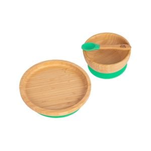 Tiny Dining Children's Bamboo Suction Round Dinner Set