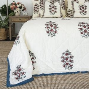 Gulbahar Bedspread Coverlet Summer Light Quilt Ruby Queen 210 Cm X 210 Cm