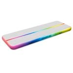4m Airtrack Tumbling Mat Gymnastics Exercise 20cm Air Track - Rainbow