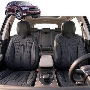 Australian Goose Front Seat Covers for Toyota Kluger 2014 - 2020 (XU50) - PU Leather, Black (2pc)