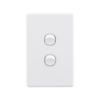 DETA X6 White Matte Double Vertical Switch