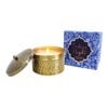 LVD Iron/Wax 11.5cm Scented Tealight Candle Indigo Night French Pear - Gold