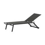 Deck Outdoor Concepts Kent Aluminium Sunlounger in Charocal