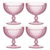 4PK Ladelle Tate Round 450ml/12cm Acrylic Dessert Bowl Serving Dish - Strawberry