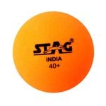 Stag Seam Plastic Table Tennis Ball (40mm, Orange) Pack of 6