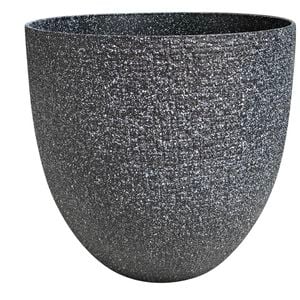 Northcote Pottery 40cm Black Riley Egg Pot