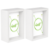 Nicola Spring 3d Deep Box Photo Frames - 4 X 6" - Pack Of 2