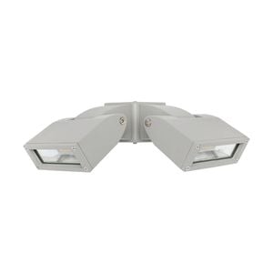 Brilliant Lighting 24W LED Silver Nighthawk Twin Flood Light