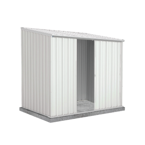 Absco Sheds 2.26 x 1.52 x 2.08m Surfmist Ezislider Single Sliding Door Garden Shed