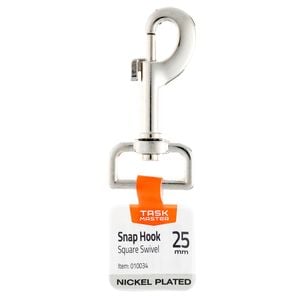 Taskmaster 25mm Nickel Plated Square Swivel Snap Hook