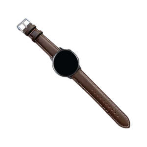 Genuine Leather Watch Band Strap - For Samsung Galaxy Watch Garmin Venu Huawei Universal 22mm (Dark brown)