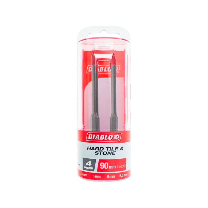 Diablo 4 Piece Speedemon Ceramic and Tile Drill Bit Set