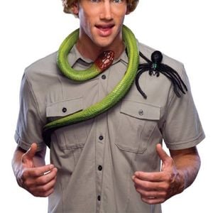 Animal Hunter Blonde Wig Adult Australia Zoo Dress Up Costume Hair Accessory