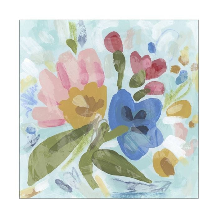 Artey | Bouquet Bounce I - Stretched Canvas - Stretched Canvas - 120 x 120cm