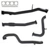 Ignite Exhausts Turbo Back For Nissan Gu Patrol 3l Leaf Spring Ute 3" No Cat With Pipe 409 Stainless Steel