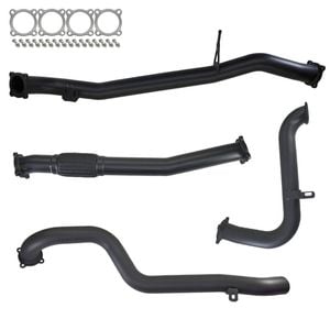 Ignite Exhausts Turbo Back For Nissan Gu Patrol 3l Leaf Spring Ute 3" No Cat With Pipe 409 Stainless Steel