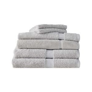 6pc Canningvale Royal Splendour Bathroom Towel Set Luxxury Home Decor SLVR