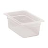 Cambro Gastronorm Tray Polypropylene Translucent 1/4 100mm Food Storage Container