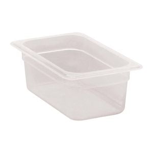Cambro Gastronorm Tray Polypropylene Translucent 1/4 100mm Food Storage Container