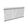 ProtectorAl 2400 x 1200mm Black Aluminium Pool Fence Panel Picket Top
