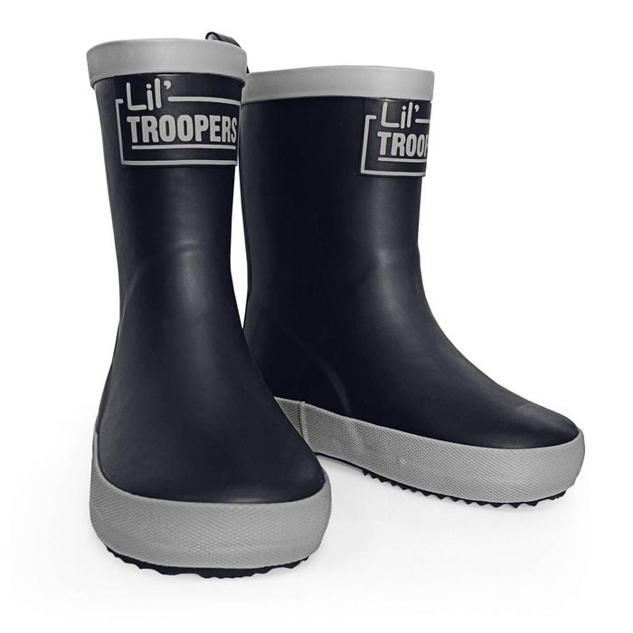Troopers Black Infant Gumboots - Size 7