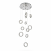 ROBI 10 Ring Crystal Chandelier Tri-colour LED (Chrome)