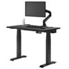 Desky Dual Mini Sit to Stand Black Desk 800x500mm Matte Black Frame