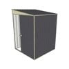 Build-a-Shed 1.5 x 1.5 x 2m Skillion Shed without Side Doors - Grey