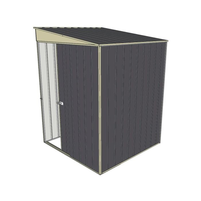 Build-a-Shed 1.5 x 1.5 x 2m Skillion Shed without Side Doors - Grey