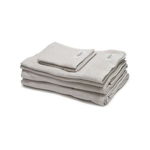 6pc Onkaparinga Mossman Cotton Bath/face/hand Towel Set - Silver