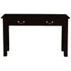 Tasmania 2 Drawer Straight Leg Sofa/Hall Table (Chocolate)