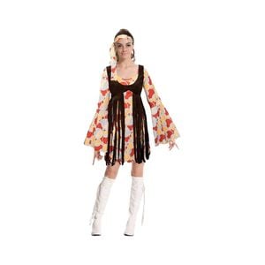 More Than Party Hippie Lady Costume With Fringe Vest And Headband XS/S